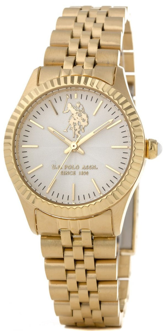 U.S. POLO USP5655YG Azure Gold Stainless Steel Watch - Κοσμηματοπωλείο Goldy