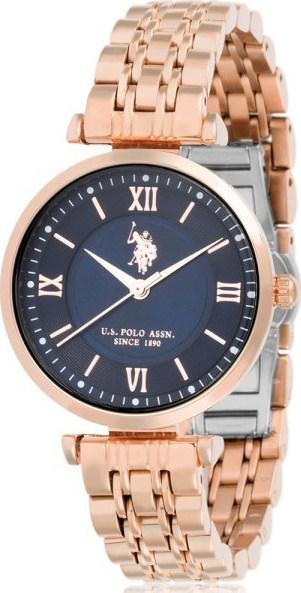 U.S POLO USP5836BL Harper Rose Gold Stainless Steel Bracelet - Κοσμηματοπωλείο Goldy