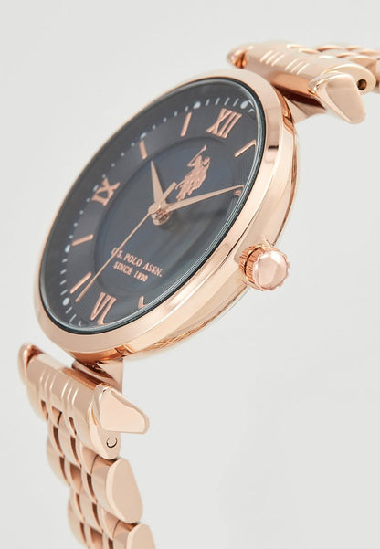 U.S. POLO USP5836BL Harper Rose Gold Stainless Steel Bracelet - Κοσμηματοπωλείο Goldy