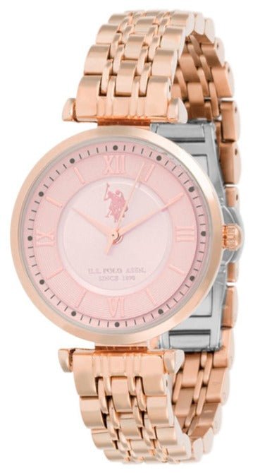 U.S. POLO USP5958RG Harper Rose Gold Stainless Steel Bracelet - Κοσμηματοπωλείο Goldy