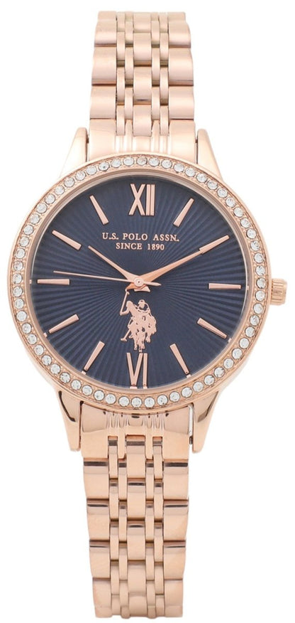 U.S. POLO USP5970RG Faith Rose Gold Metallic Bracelet - Κοσμηματοπωλείο Goldy