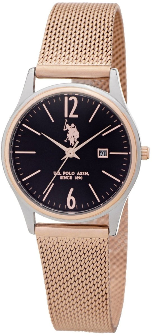 U.S POLO USP5986RG Blake Rose Gold Metallic Bracelet - Κοσμηματοπωλείο Goldy