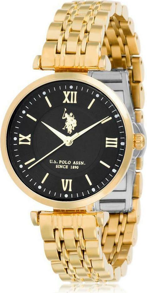 U.S POLO USP5997BK Harper Gold Stainless Steel Bracelet - Κοσμηματοπωλείο Goldy