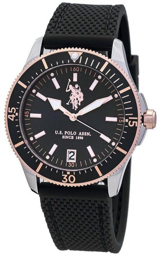 U.S. POLO USP7015BK Black Silicon Strap - Κοσμηματοπωλείο Goldy