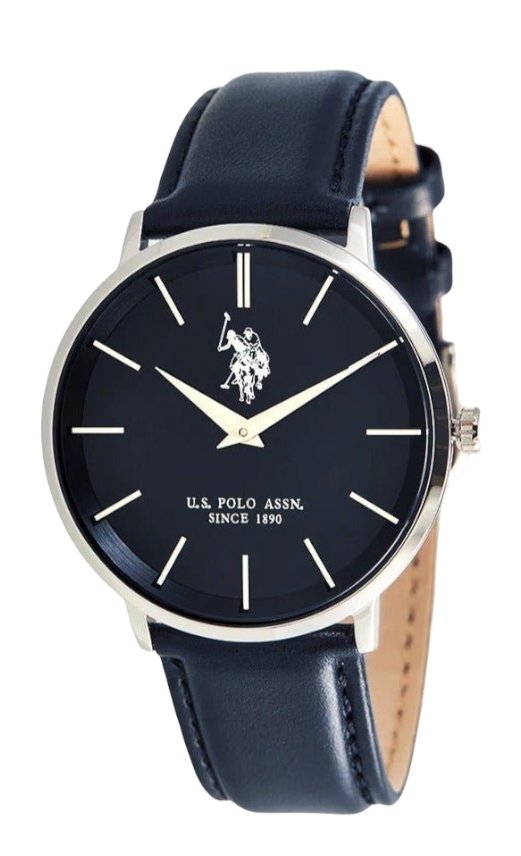 U.S. POLO USP7069BL Miller Blue Leather Strap - Κοσμηματοπωλείο Goldy