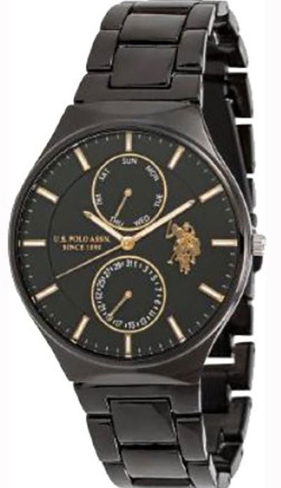 U.S. POLO USP7101YG George Black Stainless Steel Bracelet - Κοσμηματοπωλείο Goldy