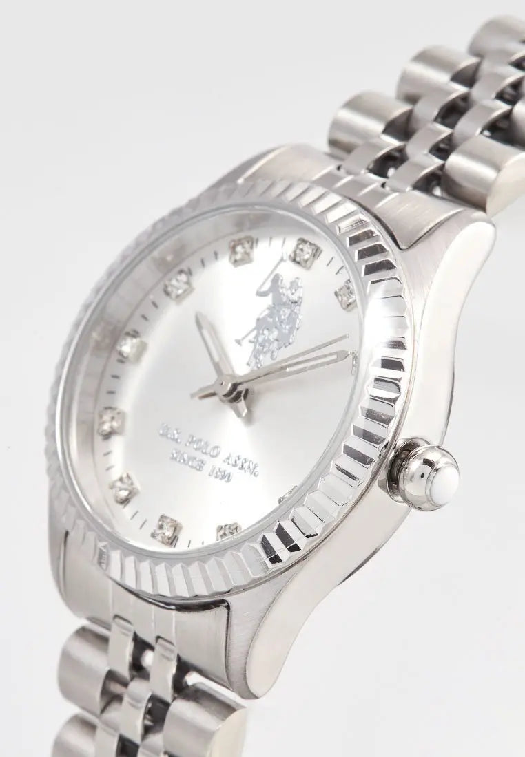 Us polo assn stainless steel online watch