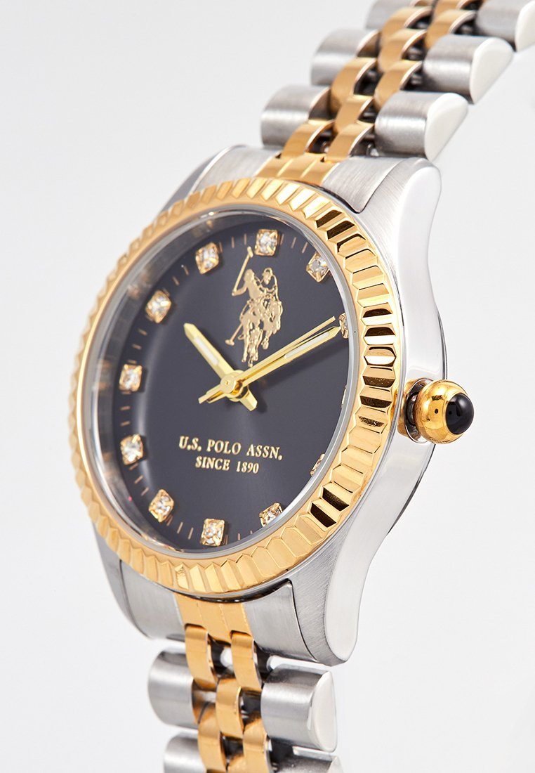 U.S. POLO USP8018BK Azure Two Tone Stainless Steel Bracelet - Κοσμηματοπωλείο Goldy