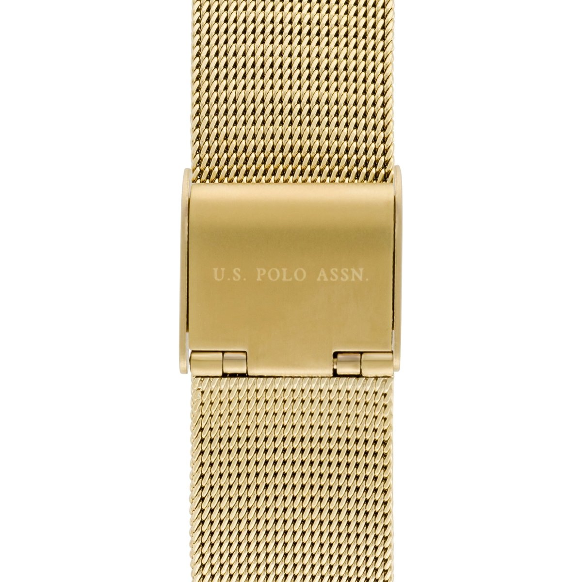 U.S. POLO USP8037YG Chloe Gold Metallic Mesh Bracelet - Κοσμηματοπωλείο Goldy