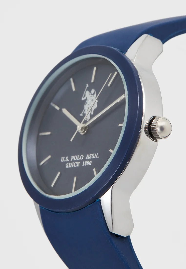 U.S. POLO USP8152BL Skyler Blue Silicon Strap - Κοσμηματοπωλείο Goldy