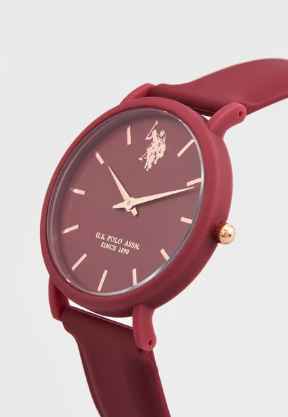 U.S. POLO USP8160RD Lucy Red Silicon Strap - Κοσμηματοπωλείο Goldy