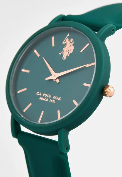 U.S. POLO USP8161GR Lucy Green Silicon Strap - Κοσμηματοπωλείο Goldy