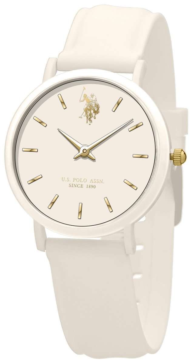 U.S. POLO USP8162IV Lucy Ivory Silicon Strap - Κοσμηματοπωλείο Goldy