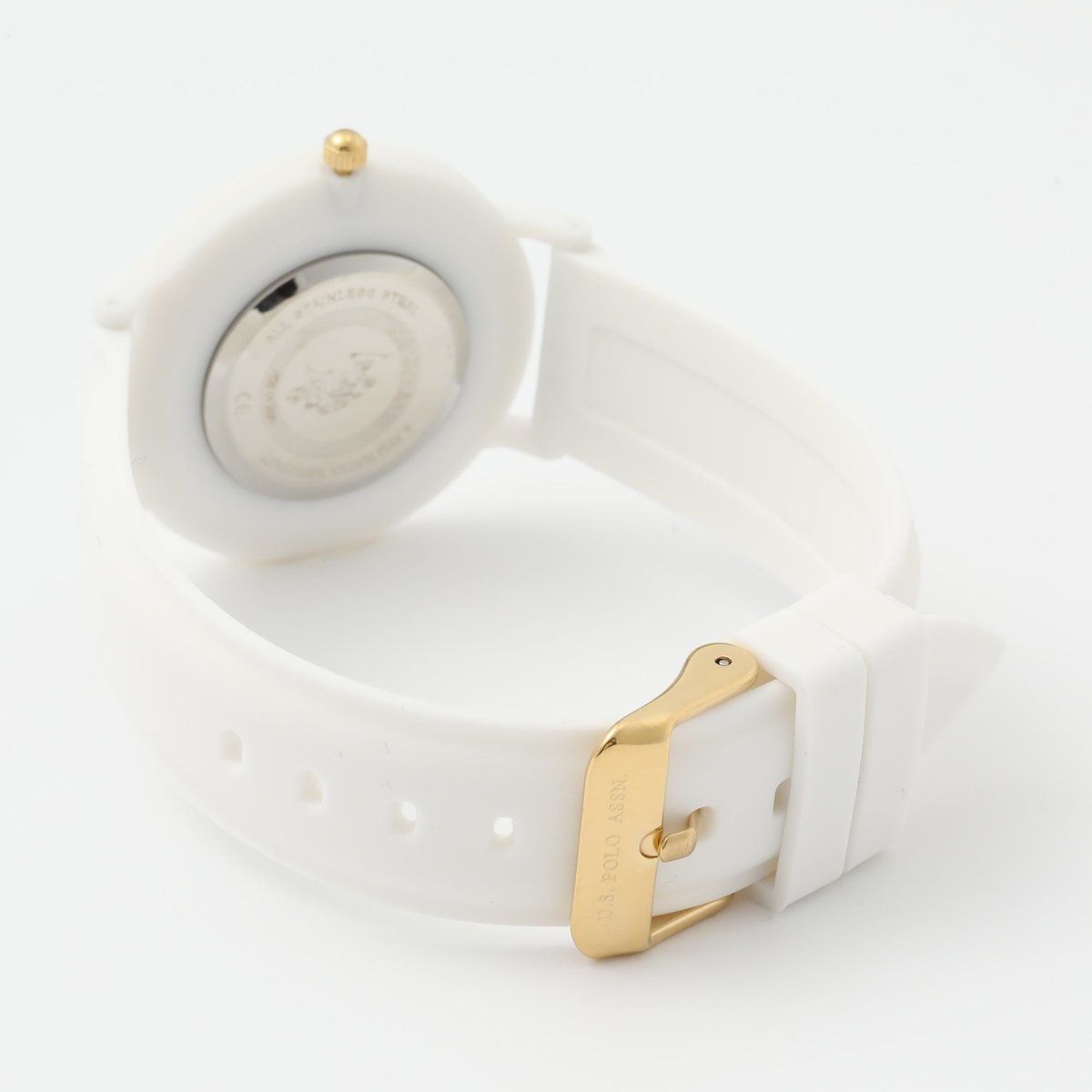 U.S. POLO USP8162IV Lucy White Silicon Strap - Κοσμηματοπωλείο Goldy