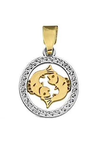 Ζώδιο Ιχθύες STS11157 σε Χρυσό 9ct - Κοσμηματοπωλείο Goldy